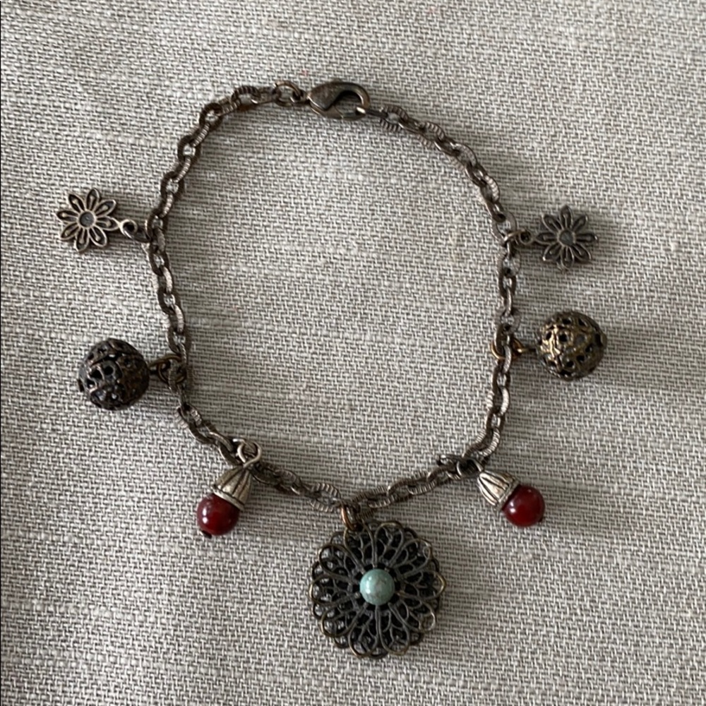 Lucky Bracelet and light green beaded bracelet